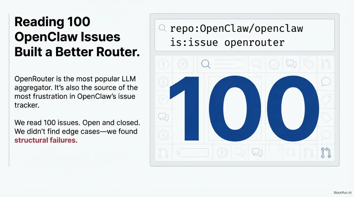 OpenClaw cost and reliability — four structural problems ClawRouter fixes via local routing